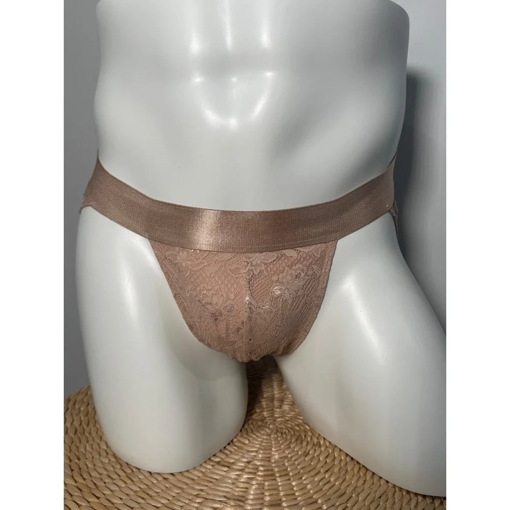 Cosabella NSN Lace Sports Brief Beige Nude Gender‎ Inclusive Underwear L